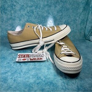 Converse Chuck 70 Men’s Canvas Low Top Beige Shoes Retro Sneakers Size 11.5